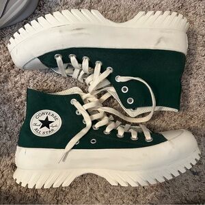 green platform converse